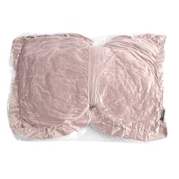 Eurofirany Poduszka dekoracyjna 35x55 Kokarda 2 pudrowa obszyta