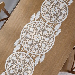 Markizeta Obrus bieżnik 44x224 001 biały żakardowy gotowy