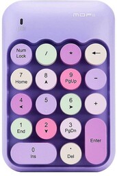 Bezprzewodowa klawiatura numeryczna MOFII X910 (Fioletowa)