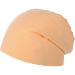 Czapka z Dżerseju Pastell Oversize, morelowy, One Size