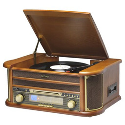 DENVER Gramofon MCR-50 MK3 USB Brązowy