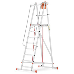 Drabina magazynowa aluminiowa HIGHER 8 stopni 81PRO