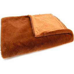 Amadeus - Ciemny Pomarańczowy Pled 130x170