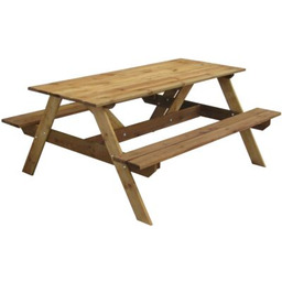Stół piknikowy brązowy 160 x 71,5 cm