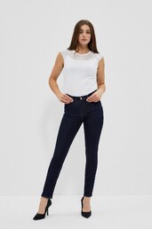 Spodnie jeansowe damskie z prostą nogawką