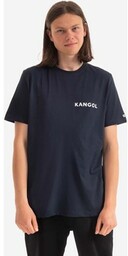 Kangol t-shirt bawełniany Heritage Basic kolor granatowy