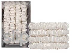 Slip Pure Silk Skinny Scrunchies - White Gumka