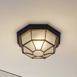 Lindby Lampa sufitowa zewnętrzna Idril, antracyt, metal, Ø