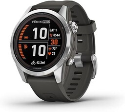 Garmin Fenix 7S Pro Solar GPS Smartwatch Gray/Black,