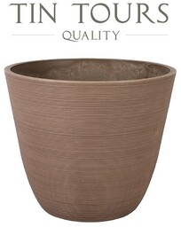 EKOLOGICZNA TAUPE DONICA Z KOMPOZYTU 40x40x33 cm