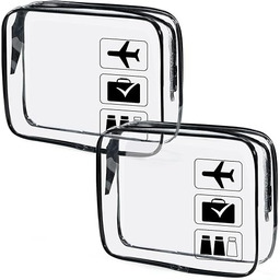 Przezroczysta kosmetyczka, 2 sztuki, torby na płyny, bagaż