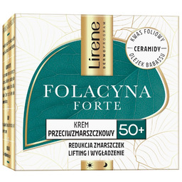 Lirene, Folacyna Forte krem przeciwzmarszczkowy 50+, 50ml