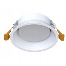 Lampa sufitowa podtynkowa biała wpust oczko do przedpokoju