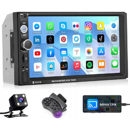 Radio samochodowe 2 Din ekran dotykowy 7" 5084