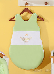 MAMO-TATO Śpiworek niemowlęcy haftowany Miś w hamaku