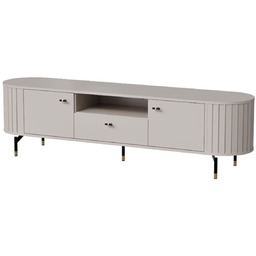 Szafka RTV ryflowana na nóżkach kaszmir ZANTE ZA5,