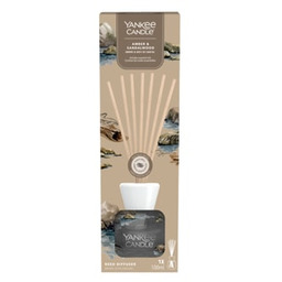 Yankee Candle Amber & Sandalwood Reed Diffuser Świeca