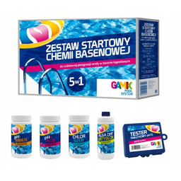 Zestaw Startowy 5w1 Chemia Do Basenu Basenowa Chlor
