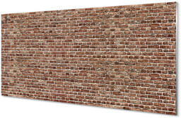 Szklany Panel Cegła mur ściana