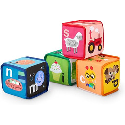 Baby Einstein Alpha Stacks miękkie klocki, multisensoryczne
