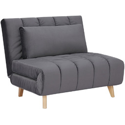 Fotel Rozkładany Billy Velvet Szary