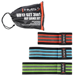 Zestaw gum materiałowych 3 szt. Hip Band HMS