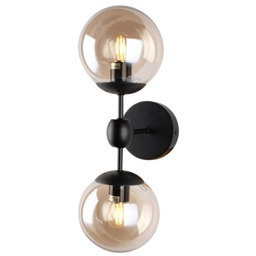 Pyramid Wall - kinkiet nowoczesny 2-punktowy czarny