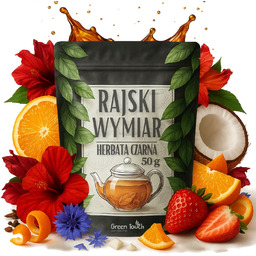Herbata czarna Rajski Wymiar 50 g owoce