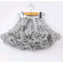 Tiulowa spódniczka 122 tutu pettiskirt szara