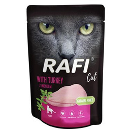 RAFI Karma dla kota z indykiem 100 g