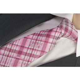 NATURALNY JEDWAB 100% Żakardowy Krawat Męski do Garnituru