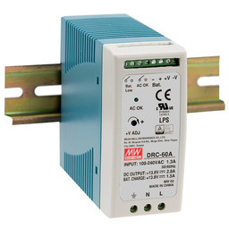 DRC-60A Zasilacz 60W 13.8V 4.3A. 13.8V 1.5A