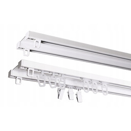 Karnisz szyna sufitowa aluminiowa dwutorowa 200cm