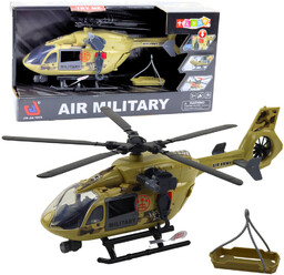 WOJSKOWY HELIKOPTER HAK NOSZE ŚWIATŁA DŹWIĘKI