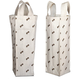 Bonamaison Bawełniana torba na wino z nadrukiem cyfrowym,