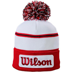 Wilson Czapka zimowa Tour biała/czerwona