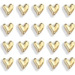 Janvelle Złote magnesy na lodówkę, miłość, serce, magnesy
