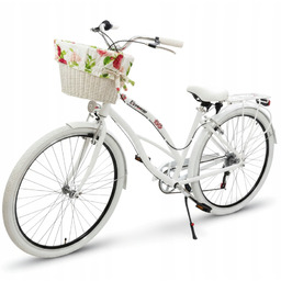 Biały Aluminiowy Lekki Miejski Rower Beach Cruiser Damski