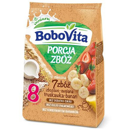 BoboVita Porcja zbóż Kaszka mleczna 7 zbóż zbożowo-owsiana