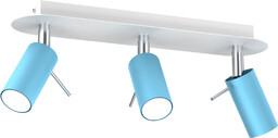 Lampa sufitowa PRESTON BLUE/WHITE 3x mini GU10