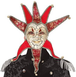 Maska Wenecka Mężczyzna Ozdobna Karnawałowa 66Cm