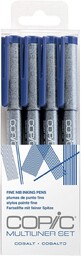Copic Multiliner Set Cobalt, 4 pisaki o 4