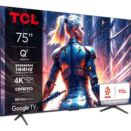 Telewizor TCL 75C75B 75" QLED 4K 144Hz Google