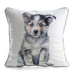 Eurofirany Poszewka dekoracyjna 45x45 Animal 83 biała szara