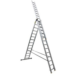 Drabina wielofunkcyjna 3x14 stopniowa PRO tłoczona 150 kg