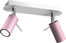 Lampa sufitowa PRESTON PINK/WHITE 2x mini GU10