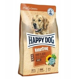 HAPPY DOG Natur- Croq wołowina i ryż 15kg