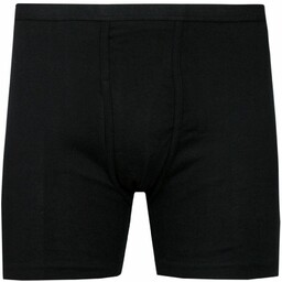 Bokserki Męskie, Czarne Majtki Bawełniane, Jednokolorowe, Klasyczne -KLAZIG