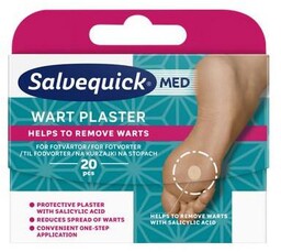 SALVEQUICK Med Plastry Wart na kurzajki na stopach,