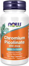 NOW Chromium Picolinate 200mcg 100vegcaps